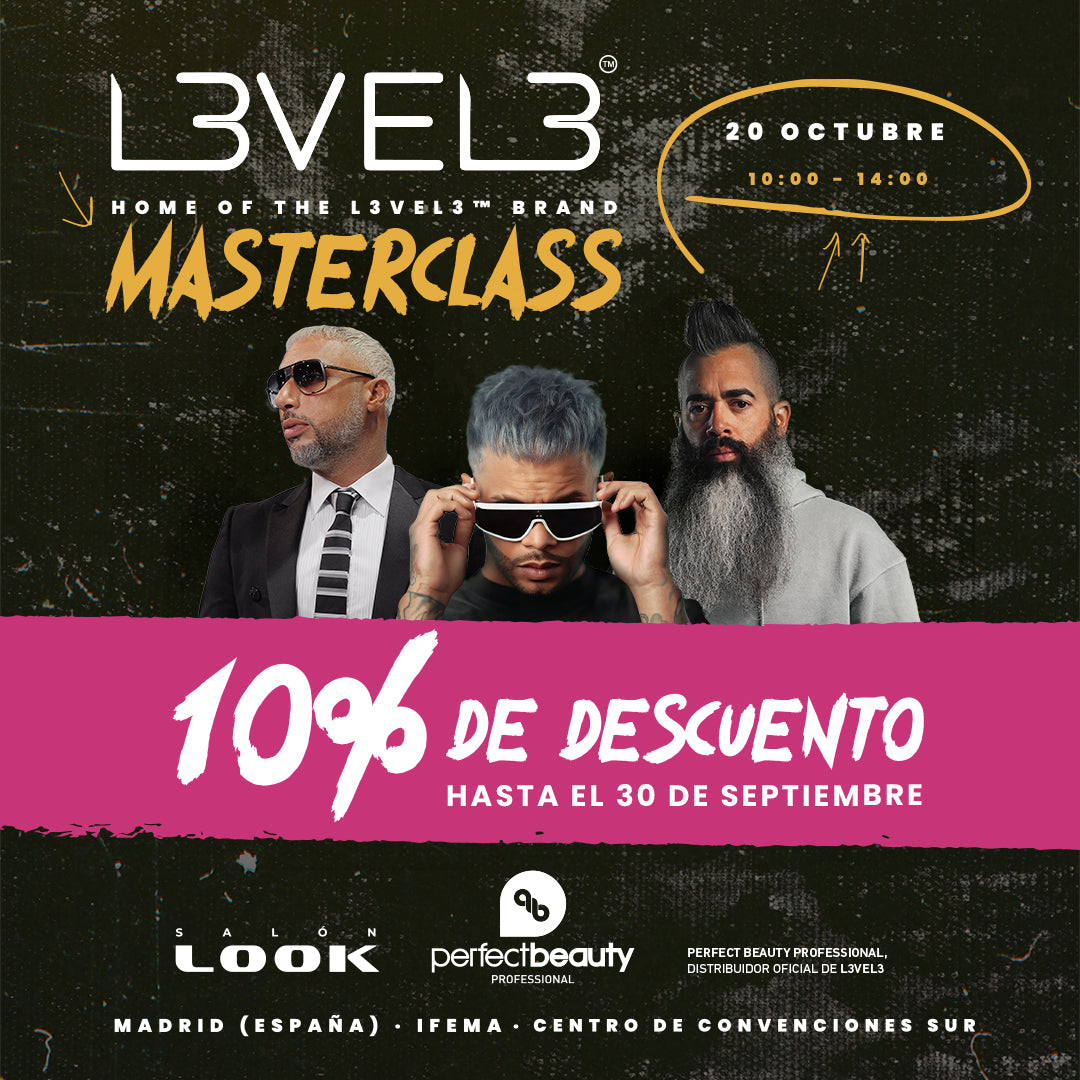 MASTERCLASS BARBERÍA SALON LOOK L3VEL 3