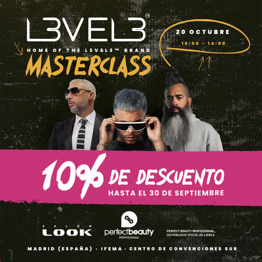 MASTERCLASS BARBERÍA SALON LOOK L3VEL 3