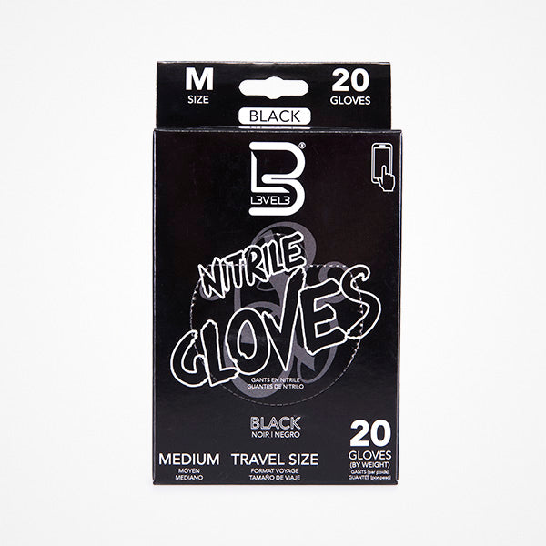 GUANTES DE NITRILO · NEGRO · 20 UDS · LEVEL 3