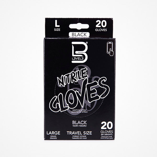 GUANTES DE NITRILO · NEGRO · 20 UDS · LEVEL 3